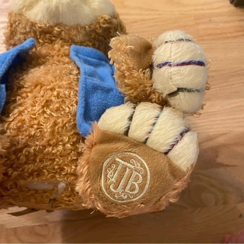 Vintage TJ Bearytales Storytelling Bear Kids Toy Animated Plush W/ Books